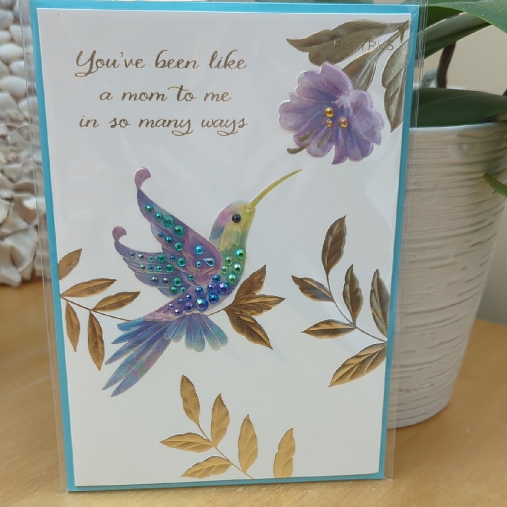 Elegant Hummingbird Mothers day  Greeting Card Brand New